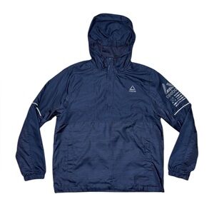 Reebok 1/4 zip hooded track jacket pullover
